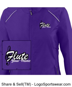 Purple Flute Jacket w/ Name Design Zoom